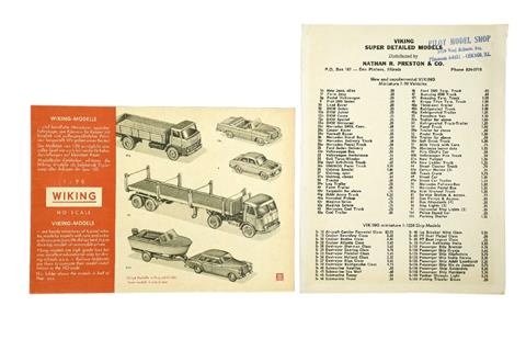 Preisliste 1963 (Auslandsversion ohne Preise)