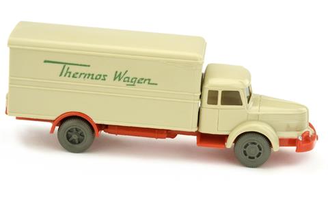 Thermos-Wagen Krupp-Titan, hellgelbgrau/orangerot