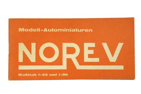 Norev - Preisliste 1961 (deutsche Variante)