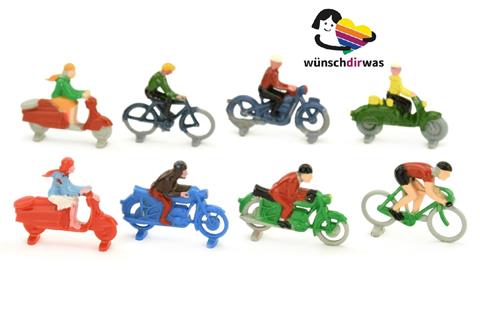 Lego - Konvolut 8 Zweiradfahrer