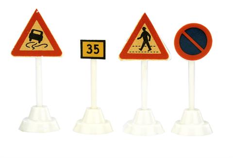 Konvolut 4 Verkehrszeichen
