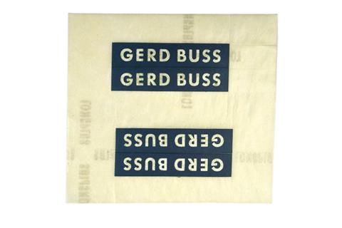 Restposten Aufkleber Gerd Buss