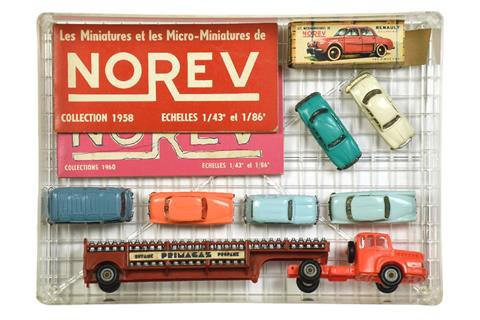 Norev - Konvolut 7+2 Fahrzeuge der 1960er Jahre