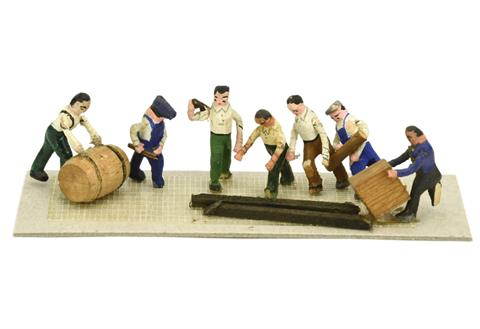 Preiser - Konvolut 7 Holzfiguren (Arbeiter)