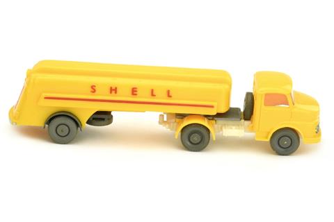 Shell-Tanksattelzug MB 1413, gelb
