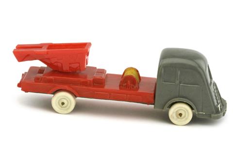 Leiter- oder Kranwagen Fiat, betongrau/misch-rot