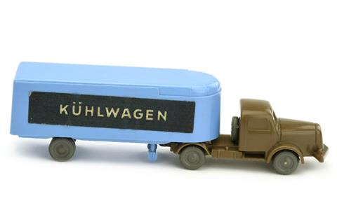 Sattelzug Henschel Kühlwagen, lilablau