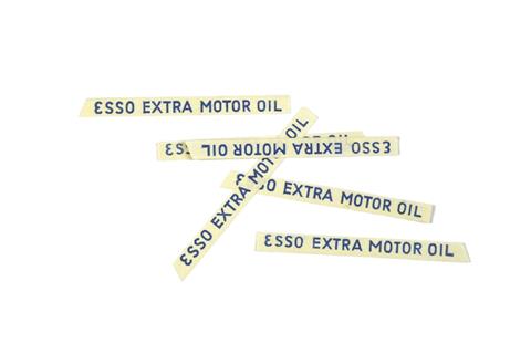 Restposten Esso Extra Motor Oil-Beschriftungen