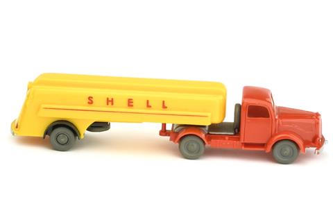 Shell-Tanksattelzug MB 5000, orangerot