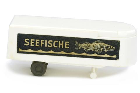 Auflieger für Sattelzug "Seefische", weiß
