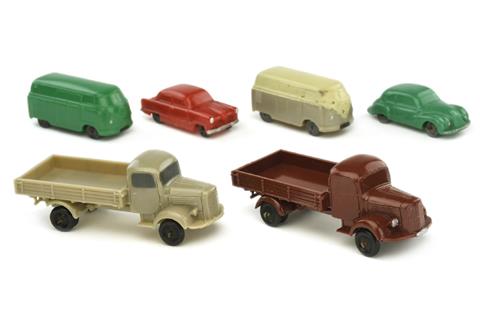 Märklin - Konvolut 6 Fahrzeuge der 1950er Jahre
