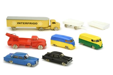 Lego - Konvolut 7+1 Fahrzeuge der 1960er Jahre