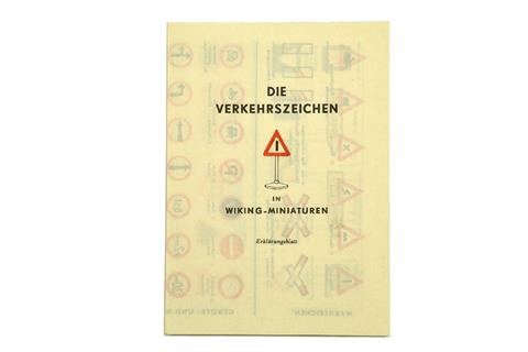 Verkehrszeichen-Erklärungsblatt (1952)