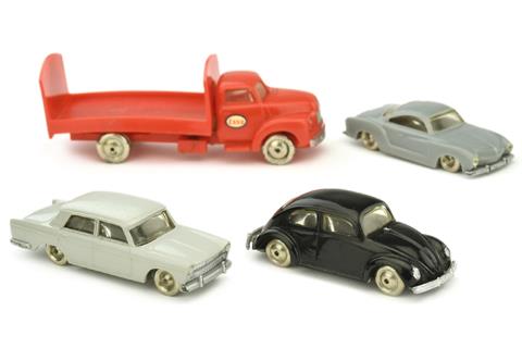 Lego - Konvolut 4 Fahrzeuge der 1960er Jahre
