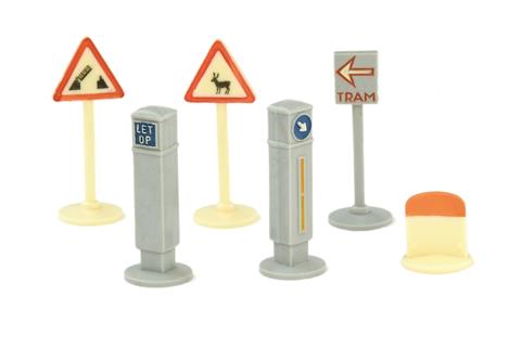 SIKU - Konvolut 6 niederländische Verkehrszeichen