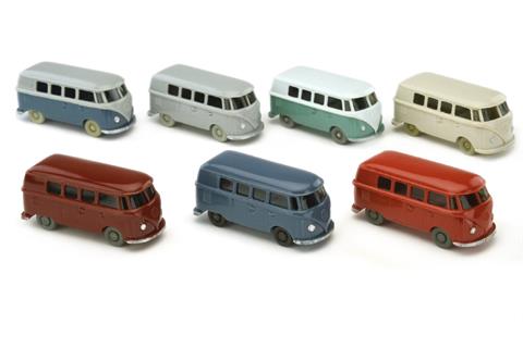 Konvolut 7 VW T1 Busse der 1960er Jahre