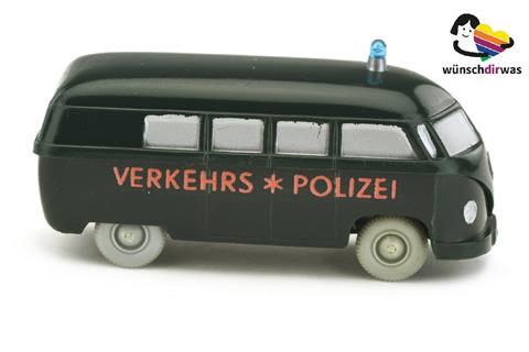Polizeiwagen VW Bus (Abziehbild rot)