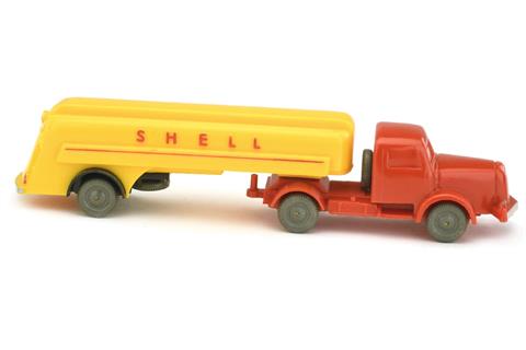 Shell-Tanksattelzug Henschel, orangerot