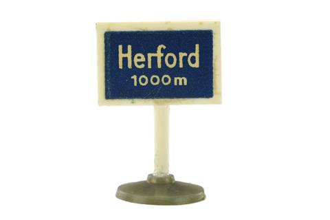 Verkehrszeichen (Typ 1) "Herford 1000m"