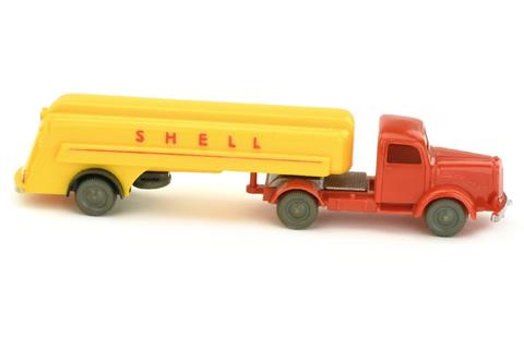 Shell-Tanksattelzug MB 5000, orangerot