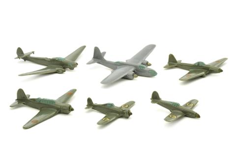 Konvolut 6 Flugzeuge (Vorkrieg)